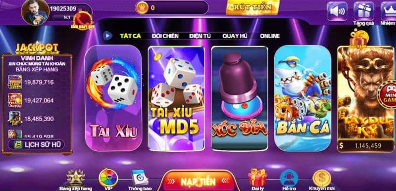 Các trò chơi game bài đổi thưởng hấp dẫn tại 68 game bài