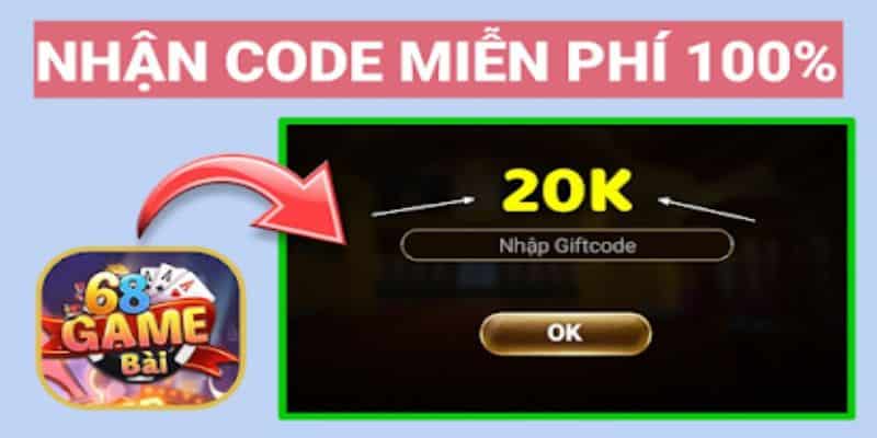 Cách nhập Giftcode 68 game bài